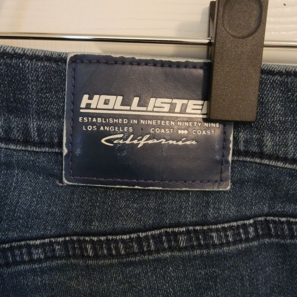 Hollister Stacked Skinny Jeans Medium Wash With Distressing W30 L32 - Picture 5 of 5